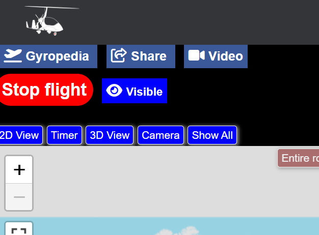 Recording Interface with Stop Flight Button